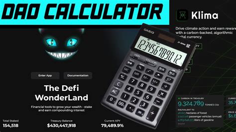 Klima Dao Calculator