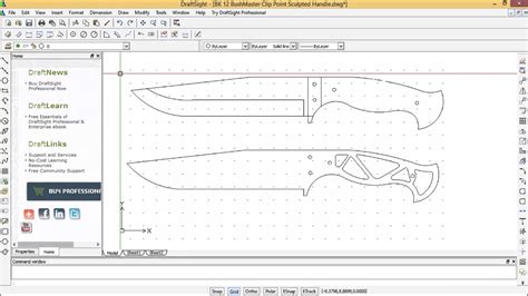 Knife Autocad Drawing