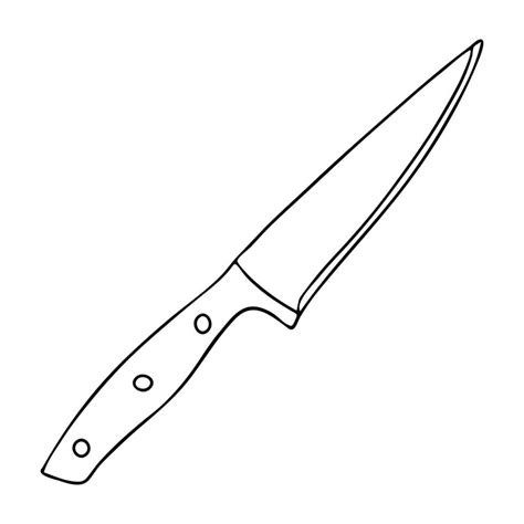 Knife Drawing Black