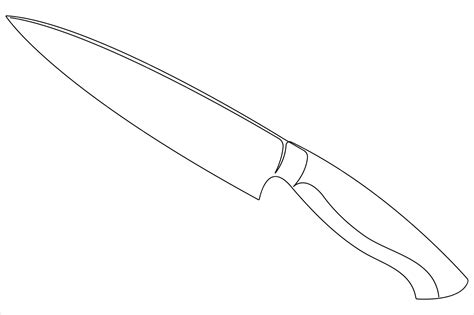 Knife Drawing Outline
