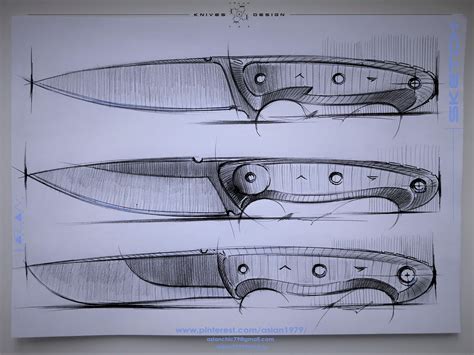 Knife Drawing Pattern