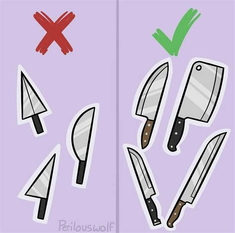 Knife Drawing Reference