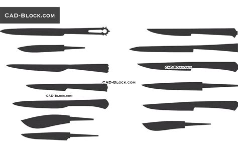 Knife Drawings Dwg