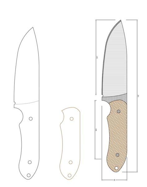 Knife Handle Drawing