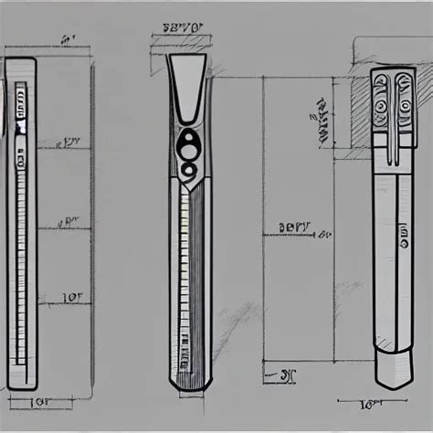 Knife Technical Drawing
