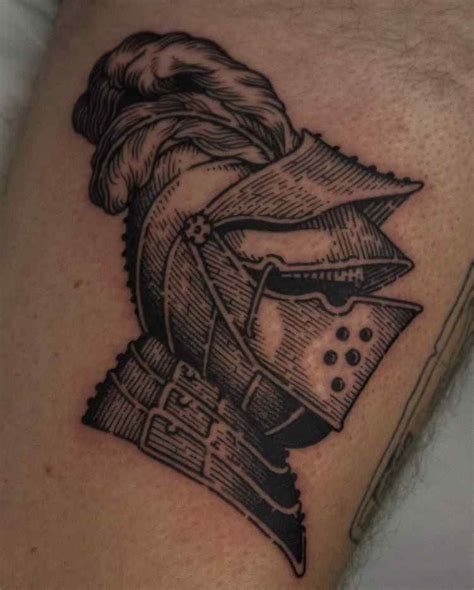 Knight Helmet Tattoo