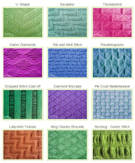 Knit And Purl Patterns