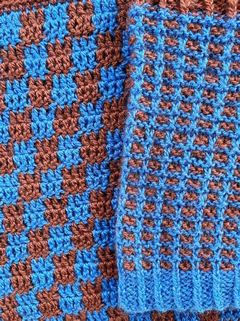 Knit Checkered Pattern