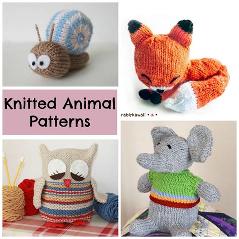 Knit Patterns Animals