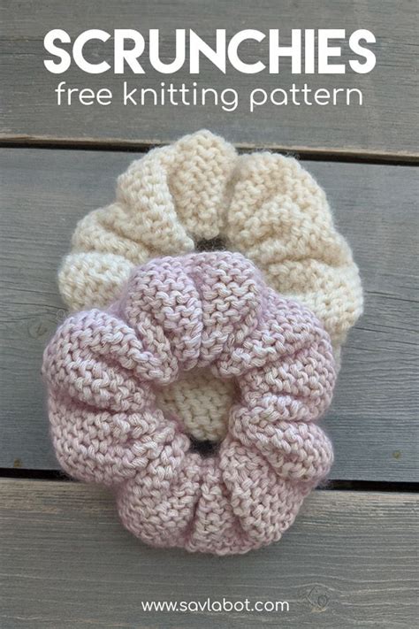 Knit Scrunchie Pattern