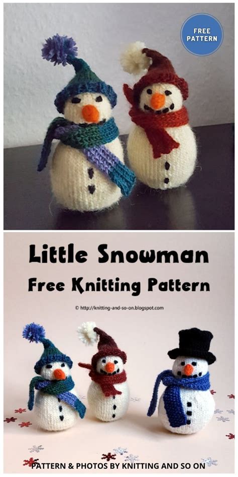 Knit Snowman Pattern