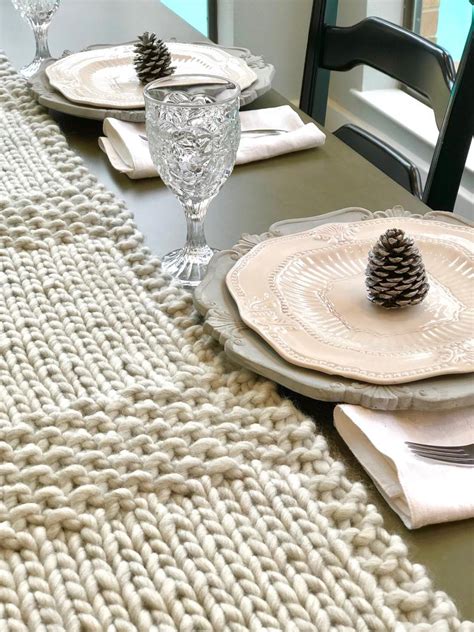 Knit Table Runner Pattern