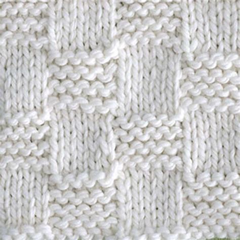 Knitted Checkerboard Pattern