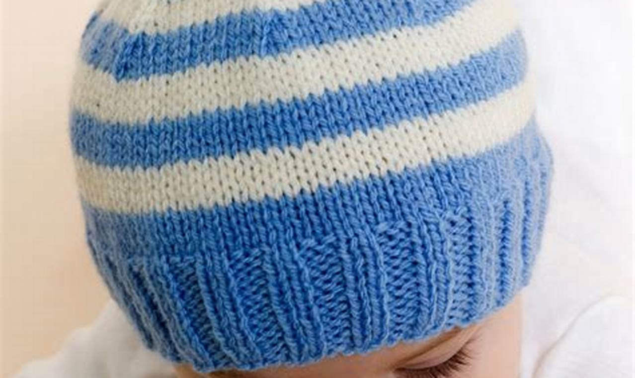 Knitting Baby Hats with Thick Wool