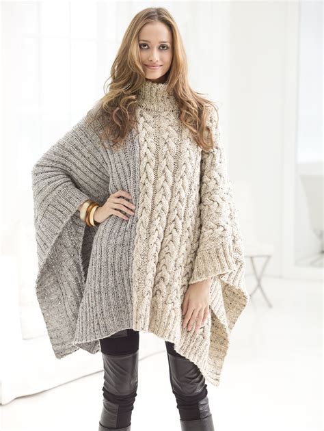 Knitting Patterns For Ponchos
