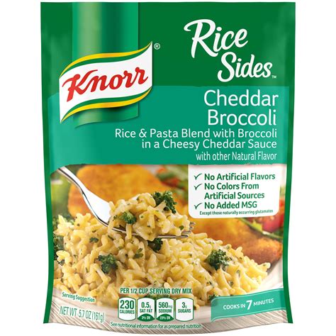 Knorr Cheddar Broccoli Rice Ingredients