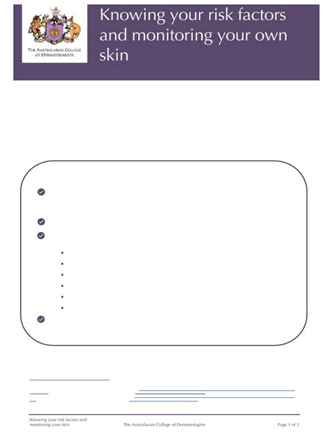 Knowing Your Risk Factors