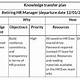 Knowledge Transfer Template Excel