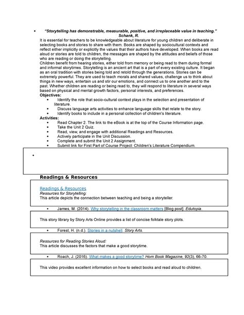 Knowledgeable Storytelling