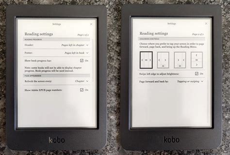 Kobo Nia user interface