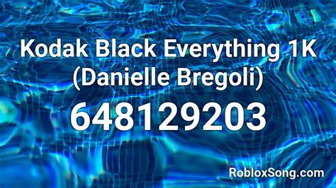 Kodak Black Roblox ID Codes - Roblox ID