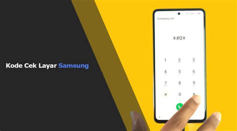 Kode Cek Layar Samsung