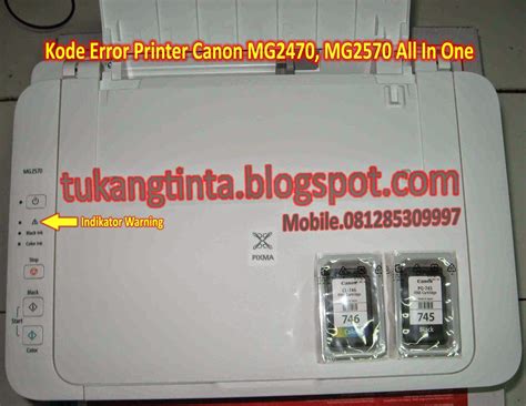 Kode Konfirmasi Printer Canon MG2470