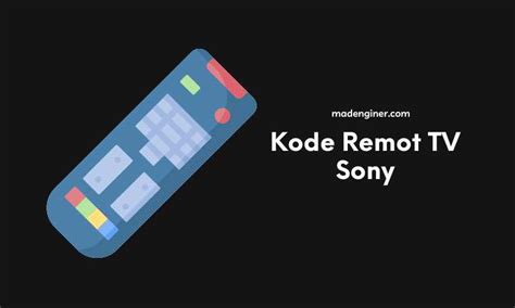 Kode Remote Sony
