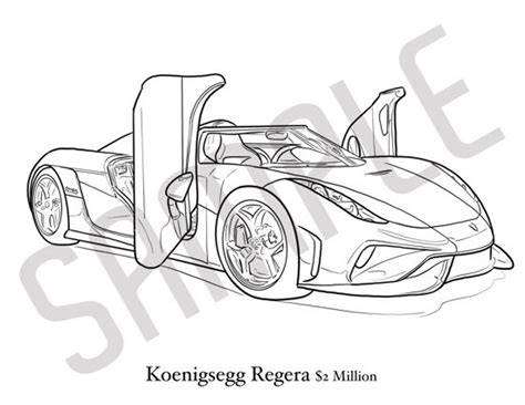 Koenigsegg Coloring Pages