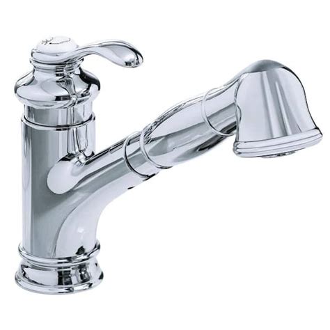 KOHLER SingleHandle PullOut Sprayer Kitchen Faucet in Polished Chrome