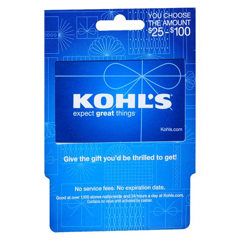 Kohls Gift Card Printable