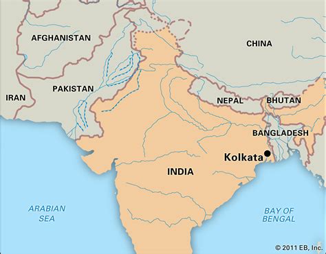 Kolkata In India Map