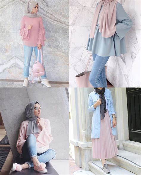 Kombinasi Warna Jilbab Pink dan Putih