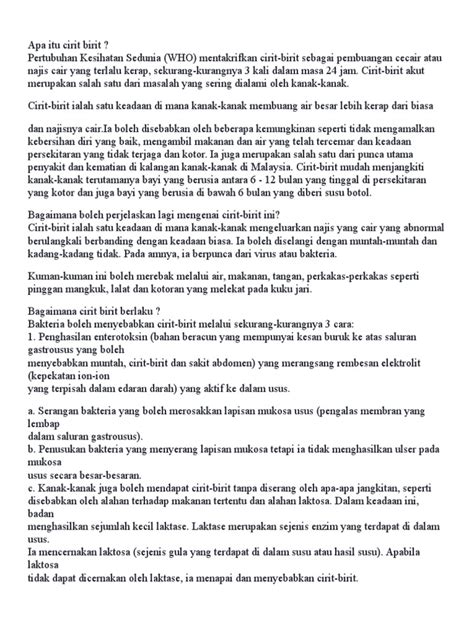 Komplikasi cirit birit