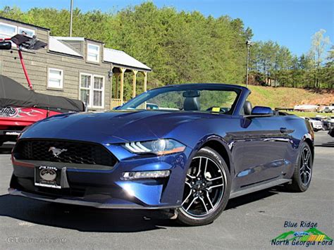 Kona Blue Mustang Convertible 2018
