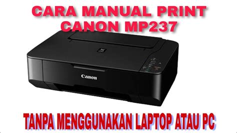 Koneksikan Printer dengan PC/Laptop canon mp237