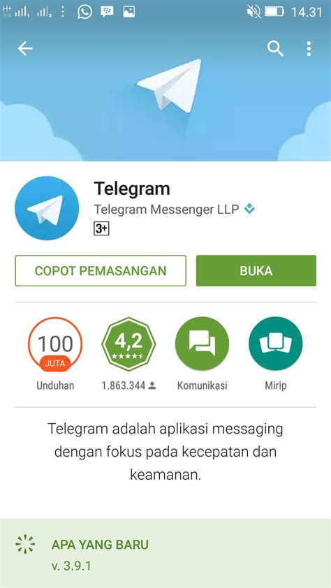 Konfigurasi Aplikasi Telegram