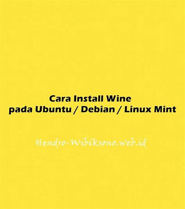 Konfigurasi Wine Setelah Install di Linux Mint