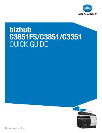 Konica Minolta Bizhub C3851FS Drivers: The Complete Installation Guide