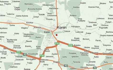 Konin Poland Map