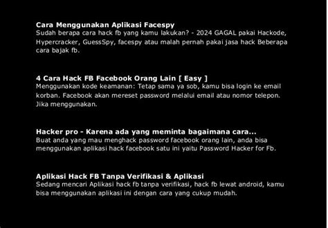 Konsekuensi hukum jika tertangkap menggunakan aplikasi hack fb