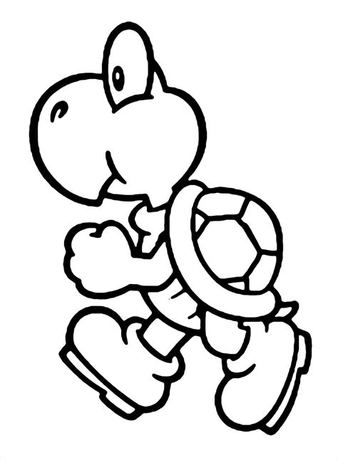 Koopa Troopa Coloring Page