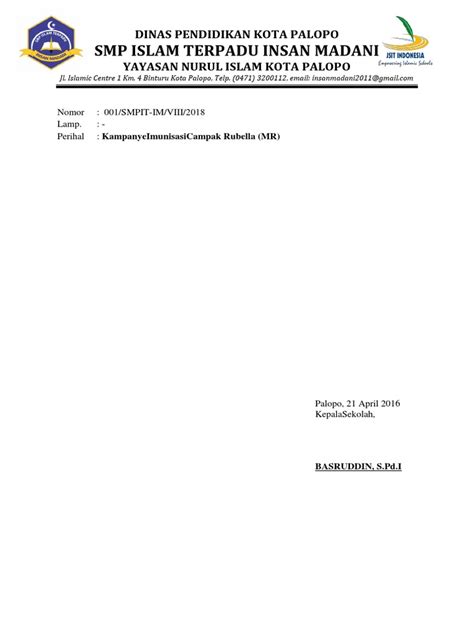Kop Surat Smp