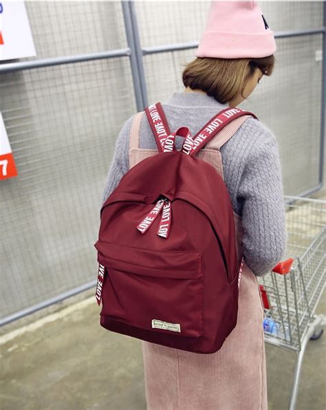 Simple backpack female Korean fashion backpack backpack student school