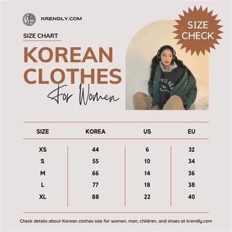Korean Clothes Size Chart