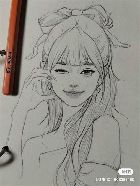 Korean Face Drawing Style