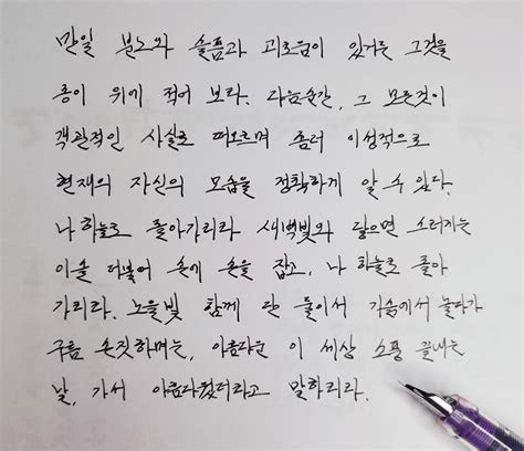 Korean Handwriting