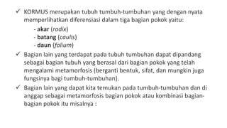 Kormus Adalah