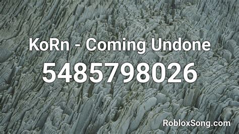 Korn Roblox ID