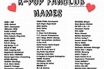 Kpop Fan Aesthetic Usernames